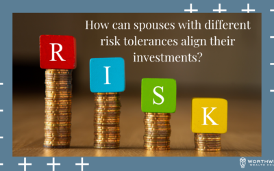 How can spouses with different risk tolerances align their investments?